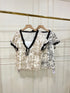 V-neck Short Sleeves Summer Casual Tops
